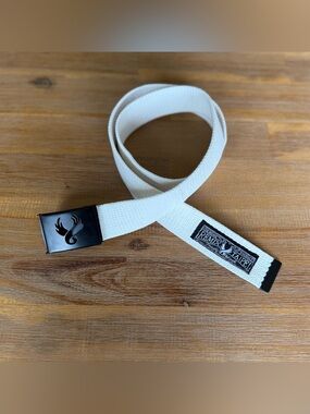 Remix Taipei White Web Belt Black Buckle Streetwear New No Tags